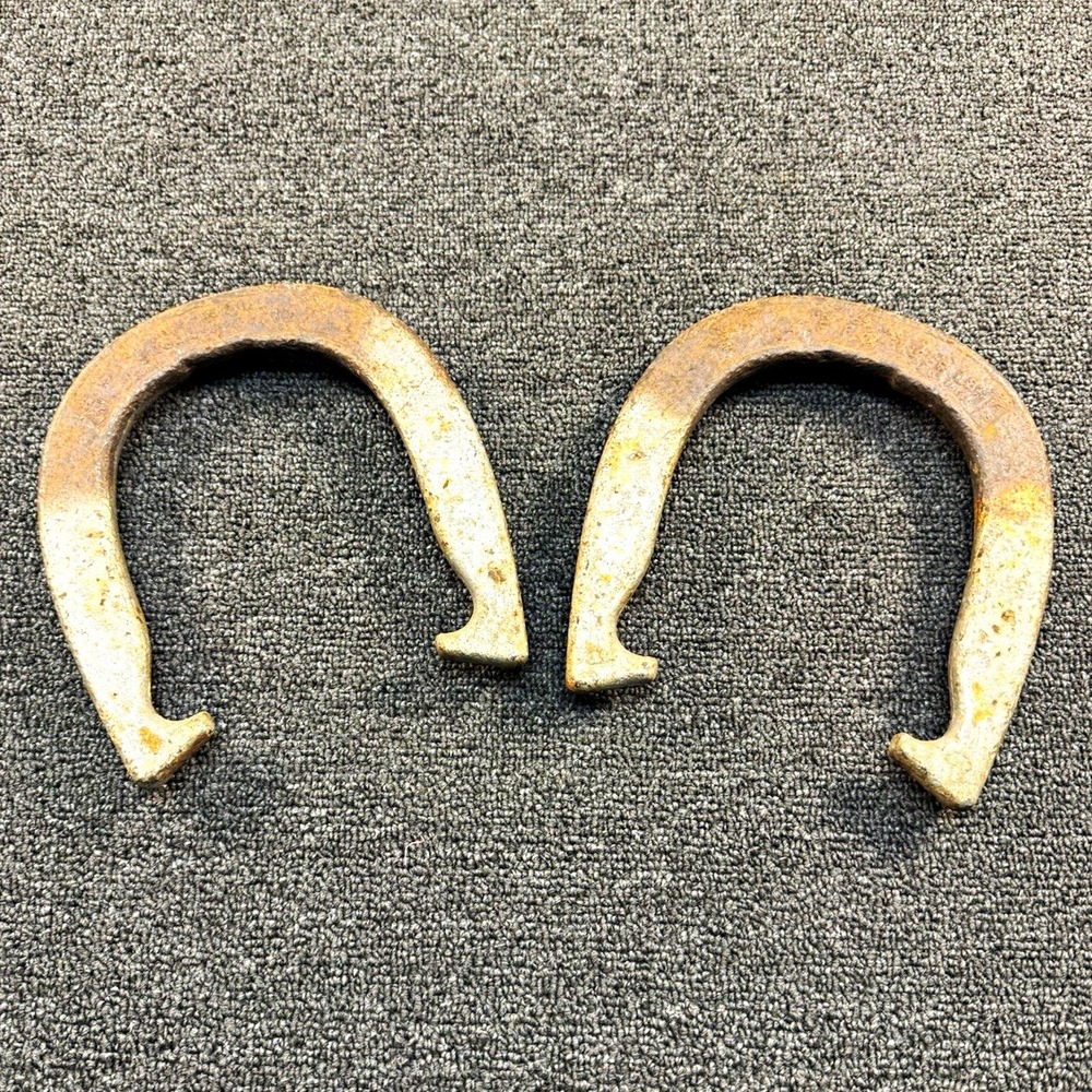 Vintage Metal Horseshoes - Matching Pair of 2 Horseshoes